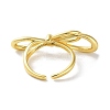 Brass Open Cuff Ring RJEW-E292-07G-3