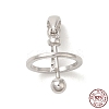 Anti-Tarnish Rhodium Plated 925 Sterling Silver Locket Style Planet Pinch Bails LS-STER-NH0001-55B-P-2