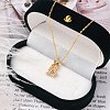 925 Sterling Silver Colorful Cubic Zirconia Constellation Pendant Cable Chain Necklaces for Women STER-R009-01G-08-1