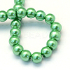 Baking Painted Pearlized Glass Pearl Round Bead Strands X-HY-Q003-4mm-69-4