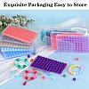 80Pcs Round Silicone Focal Beads SIL-SZ0001-24-12-6
