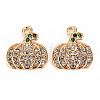 Autumn Theme Brass Micro Pave Cubic Zirconia Charms LS-KK-S360-138A-NF-1