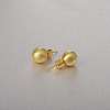 Round Ball Drawbench Brass Ear False Plugs for Women LS-EJEW-G391-24D-G-1