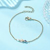 Natural Cultured Freshwater Pearl Beads Link Bracelets BJEW-JB13173-1