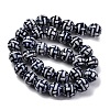 Handmade Blue and White Porcelain Beads Strands PORC-I027-01E-2