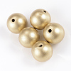 Matte Style Spray Painted Acrylic Beads ACRP-S669-16mm-02-1