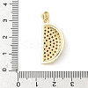 Brass Micro Pave Cubic Zirconia Pendants KK-B141-44G-01-3