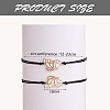 2Pcs Brass Enamel Butterfly Link Bracelets Set JB729B-3