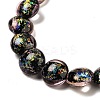 Handmade Dichroic Foil Glass Beads Strands DICH-U001-11F-3