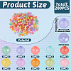 200Pcs 10 Colors Imitation Jelly Acrylic Beads MACR-TA0001-38-3