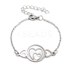 Non-Tarnish Stainless Steel Cable Chain Link Bracelets for Women Men LS-STAS-Z061-01P-11-1