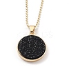 Alloy Rhinestone Pendant Necklaces NJEW-H306-A09-G-2