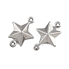 304 Stainless Steel Connector Charms STAS-L297-10P-2