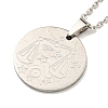 Non-Tarnish Constellation Pendant Necklaces NJEW-S422-04P-07-2