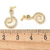 Brass Micro Pave Cubic Zirconia Pendants KK-U056-21G-3