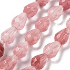 Cherry Quartz Glass Beads Strands G-P520-B18-01-1