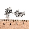 Coconut Tree Tibetan Style Alloy Pendants PALLOY-AD1515-AS-2