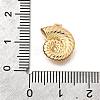 Brass Pave Clear Cubic Zirconia Charms KK-C096-14C-G-3