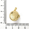 Brass Enamel Locket Pendants X-KK-F912-05C-G-4