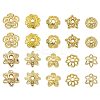 100Pcs 10 Styles Brass Bead Caps KK-CJ0002-08-8