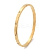 304 Stainless Steel Rhinestone Bangles for Women BJEW-Z092-05G-5