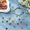 160Pcs 20 Color Glass Charms PALLOY-PH0022-32-5