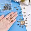 40Pcs 2 Colors Ion Plating(IP) 304 Stainless Steel Tube Bails STAS-UN0055-88-4