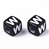 Opaque Acrylic Beads X-SACR-N002-01W-3