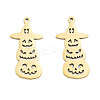 Ion Plating(IP) 201 Stainless Steel Pendants STAS-N098-085LG-3