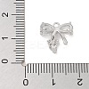 Brass Pave Clear Cubic Zirconia Charms KK-Z061-17P-3