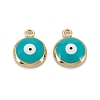 Brass Enamel Charms KK-C223-16G-06-1