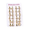 304 Stainless Steel Hoop Earrings EJEW-L302-02G-01-4