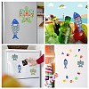 4Pcs 4 Styles Melamine Bottle Opener Fridge Magnet AJEW-CJ0001-54-7