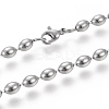 Non-Tarnish 304 Stainless Steel Beaded Necklaces NJEW-I238-05A-2