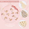 10Pcs 2 Style Rack Plating Brass Micro Pave Clear Cubic Zirconia Charms KK-BBC0003-13-4