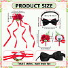 3Pcs 3 Styles Flower Polyester & Resin Wrist Corsage AJEW-PH0061-76-2