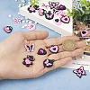 20Pcs 10 Style Spray Painted Alloy Pendants FIND-TA0002-89-7