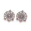 Tibetan Style Alloy Chandelier Components Links LS-TIBE-A30127-R-NR-2