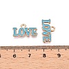 Valentine's Day Theme Alloy Enamel Pendants ENAM-T020-50D-07-3