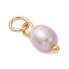Natural Cultured Freshwater Pearl Rice Charms PALLOY-JF04841-4