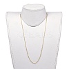 304 Stainless Steel Singapore Chain Necklaces NJEW-JN02662-04-4
