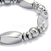 Non-magnetic Synthetic Hematite Stretchy Bracelets LS-BJEW-K001-03A-2
