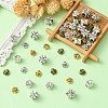 50Pcs 5 Styles Tibetan Styles Zinc Alloy Beads TIBEB-YW0001-26-5