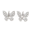Brass Clear Cubic Zirconia Peg Bails KK-P271-13P-1