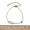 201 Stainless Steel Cable Chain Bracelets BJEW-H205-01C-G-5