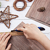 8 Sheets Walnut Wood Sheet DIY-BC0005-38-3