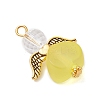 Transparent Acrylic Angel Pendants PALLOY-JF04095-01-4