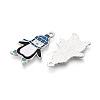 Rack Plating Alloy Enamel Penguin Pendants ENAM-T024-68A-P-2
