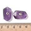 Natural Amethyst Faceted Pendants G-B151-02J-3