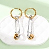 304 Stainless Steel Hoop Earrings for Women SA-CBA7B26-03GP-01-2